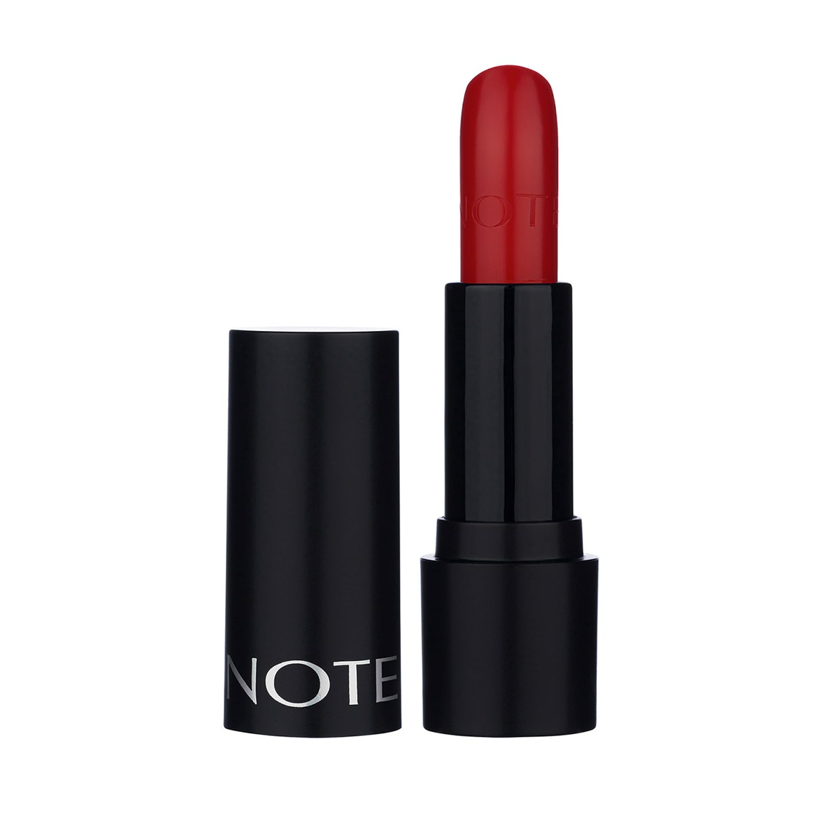 Note Cosmetics Deep Impact Lipstick 13 Impressive Red Kremsi Dokulu Yarı Parlak Ruj, Kırmızı