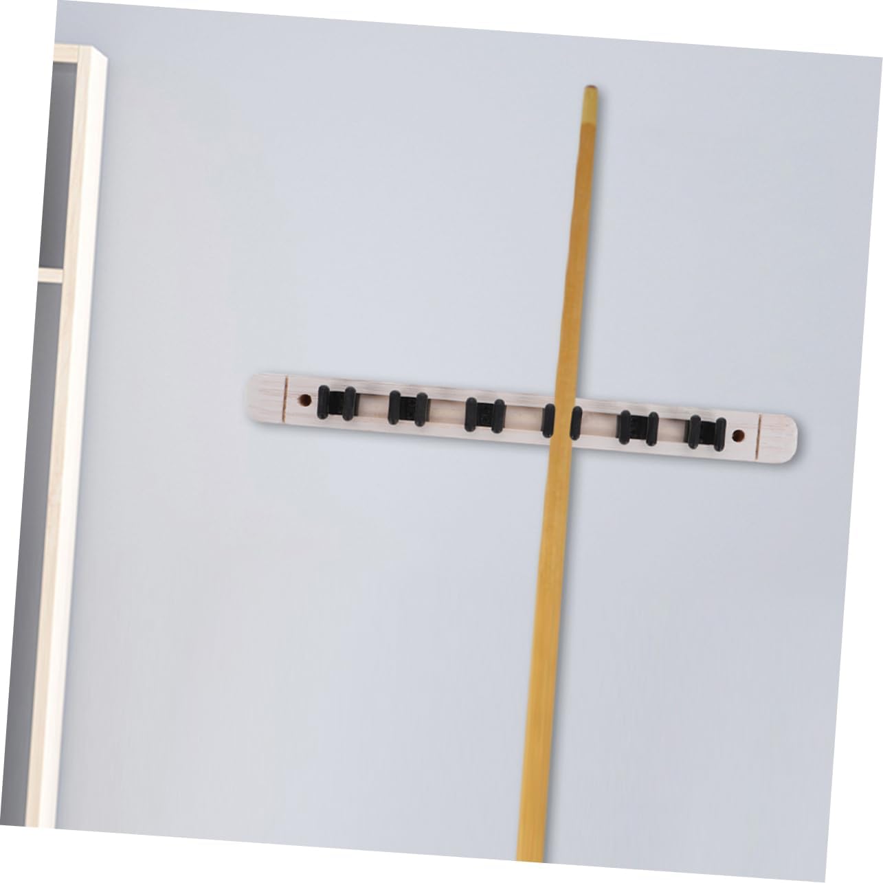 2pairs Solid Wood Slot Wall-mounted Billiard Cue Rack Elegant Pool Stick Holder for Organized Storage Homes and Clubs Billiards Accessory for Pool Players