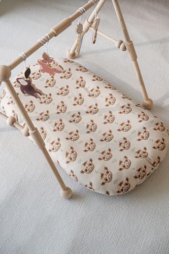Image of Little Jump 2 Pack Baby Lounger Cover, Stretchy and Soft Newborn Lounger Cover, Infant Lounger Slipcover for Boys Girls, Covers Only Western Highland Cows (Neutal Highland Cows)