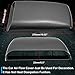 NATGIC Universal Car Air Flow Decorative Intake Hood Scoop Turbo Bonnet Vent Cover (Carbon Fiber)