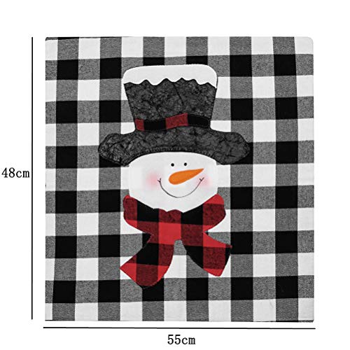 Partykindom 3Pcs Lattice Chair Cover Dining Chair Slipcovers Christmas Chair Decoration Christmas Decorations Gifts Ornaments #TOP6