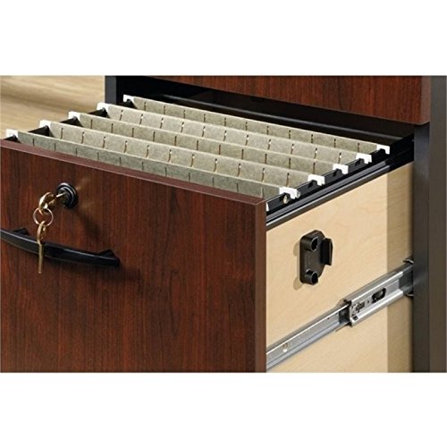 Bowery Hill 2 Drawer Transitional File Cabinet In Classic Cherry #TOP4