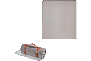 Premium Picnic Blanket: Escape into Comfort with YUANNING's Waterproof Gray Wave Pattern Masterpiece