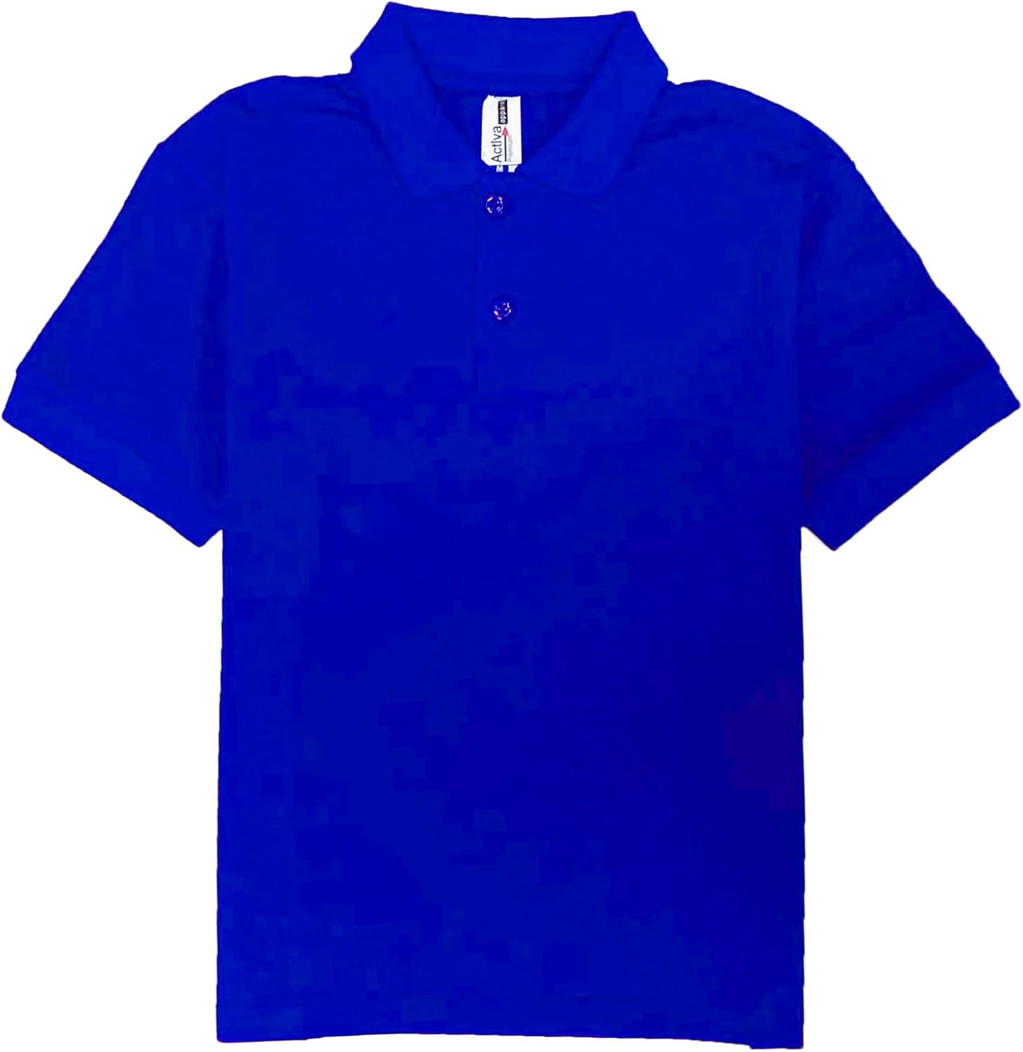 Kids Youth Short Sleeve Polo Golf Shirt Back to School Uniform Boys and Girls Medium Royal (Pack of 12)