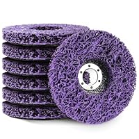 UVVRUR CSD Scheibe 125mm Grob Reinigungsscheiben 7 STK CSD Scheibe 125mm Schleifscheiben für Winkelschleifer Rost Entfernen Rostentferner für Ntfernen Sie Farbe, Rost (Lila, 7, Mittel)