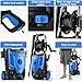 4800PSI Electric Pressure Washer- 3.8GPM High Power Washer with 33FT Hose Reel, 4 Spray Tips and Soap Bottle for Car Washing, Fence Cleaning, Patio Maintenance（Upgraded） (Blue)