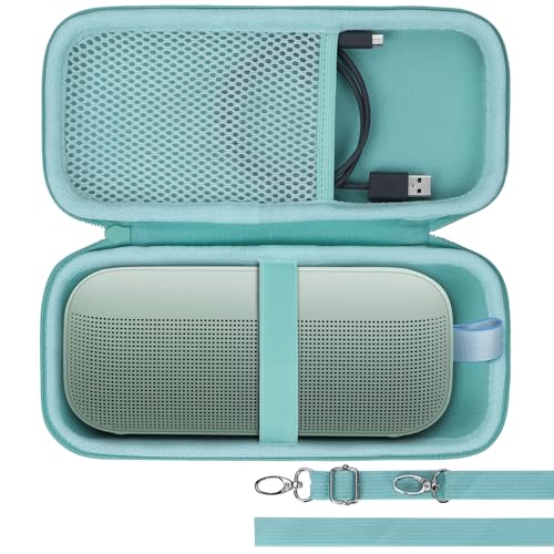 Image of Lebakort Hard Case Compatible with Bose SoundLink Flex 2nd Gen /Bose SoundLink Flex Portable Speaker, Mint Green Case