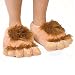 Produktbild Hausschuhe Kreativ,iSpchen Baumwolle Hausschuhe,Hobbit Startseite Plüsch Warme Indoor Unisex Hausschuhe,Paar Hausschuhe Khaki EINWEG