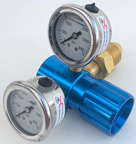 Preece Precision 3000-400A-580 High Performance Compact Aluminum Nitrogen Regulator 0-400Psi thumb #1