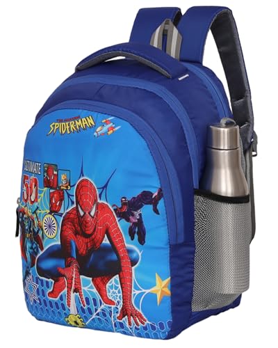Image of perfect star Polyester Kids School Bags for 2-5 Years 30 Litres, Cartoon Print, for Nursery to 5th Standard Boys and Girls Tuition Lightweight Picnic Bag Royal Blue