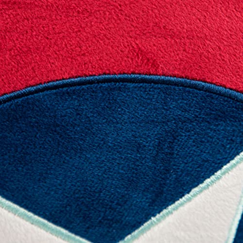 Image of Jay Franco Marvel Avengers Captain America's Shield Shaped Decorative Pillow - Kids Super Soft Throw Plush Pillow - Measures 16 Inches (Official Marvel Product)