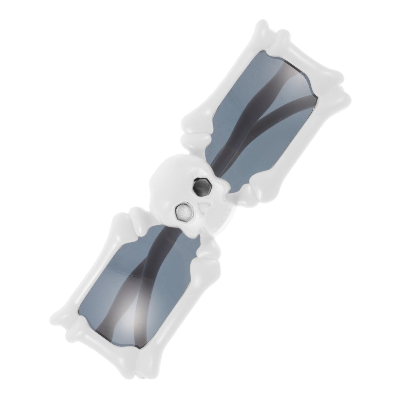 CIYODO 1Pair Skull Shaped Sunglasses Novelty Halloween Eyewear for Parties Unique Skull Design Halloween Themed Eyeglasses Fun Party Favors for Halloween Celebrations