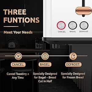 Pukomctoaster4slicewithwideslots2longslottoasterforbagelswafflesandtoast6browninglevelsstainlesssteelremovabletraycancelbageldefrostfunctionswt8500white1400w Urban Country Home Decor Pukomc toaster 4 slice with wide slots 2 long slot toaster for bagels waffles and toast 6 browning levels stainless steel removable tray cancelbageldefrost functions wt 8500 white 1400w urban country home decor