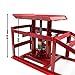 Wiltec 2X Auffahrrampe mit hydraulischem Wagenheber 2000 kg, höhenverstellbar bis 30 cm, Auffahrschiene mit Überfahrschutz, Verladerampe