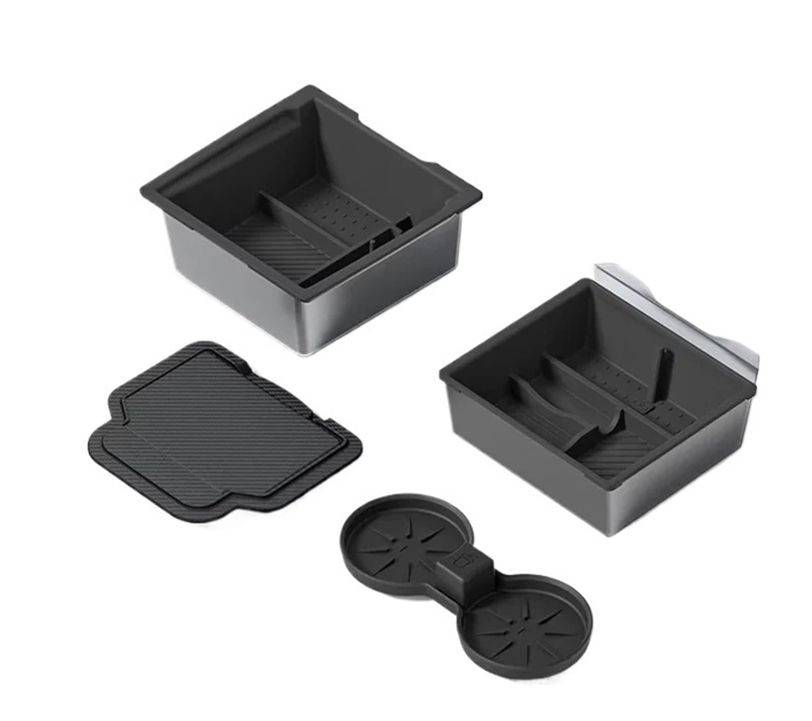 HIVZIVCCIK Armrest Storage Box Car Armrest Storage Box Center Console Insert Organizer Tray For Tesla For Model Y For Juniper 2025 For Model3 For Highland 2024 Center Console Organizer Tray