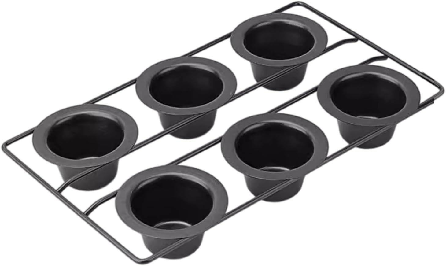bakeware sets 6 Cavity Baking Tray Multifuntional Cake Baking Molds Cake Pans Carbon Steel Baking Pans Suitable for Kitchen