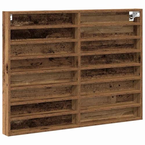 Vitrina flotante de madera de ingeniería con puerta de cristal para coleccionables, estante vitrino montado en la pared para sala de estar