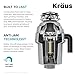 KRAUS WasteGuard High-Speed 3/4 HP Continuous Feed Ultra-Quiet Motor Garbage Disposal with Power Cord and Flange Included and Universal Mount, KWD210-75MGR