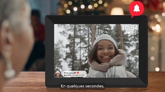 Cadre Photo Numérique WiFi 10,1 Pouces Hesmor - Écran Tactile IPS, Mémoire 32 Go, Rotation Auto - Noir