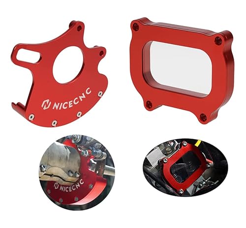 Nicecnc Red Rear Disc Rotor Guard Protector And Cylinder Head Cover Cylinder Cover Compatible With Yamaha Raptor 700 700R #TOP13
