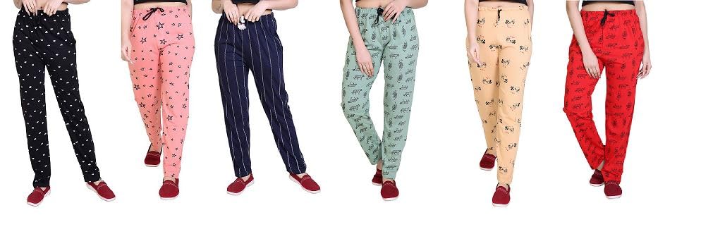 Cotton Pyjama Night/Lounge Wear Printed Pyjama/Track pant for Women and Girls-(Combo Pack 2/3/4/5/6) (5XL, 6)-image-49