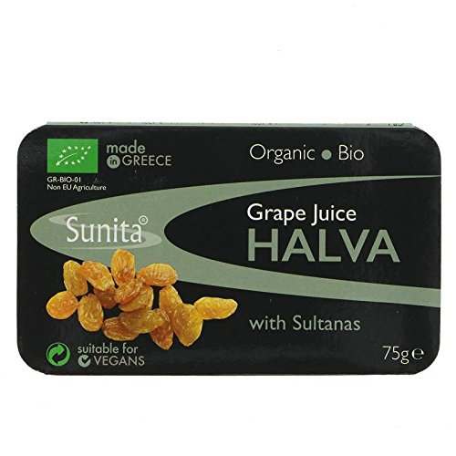 Sunita Grape Juice & Sultana Halva organic 75g (Pack of 12)