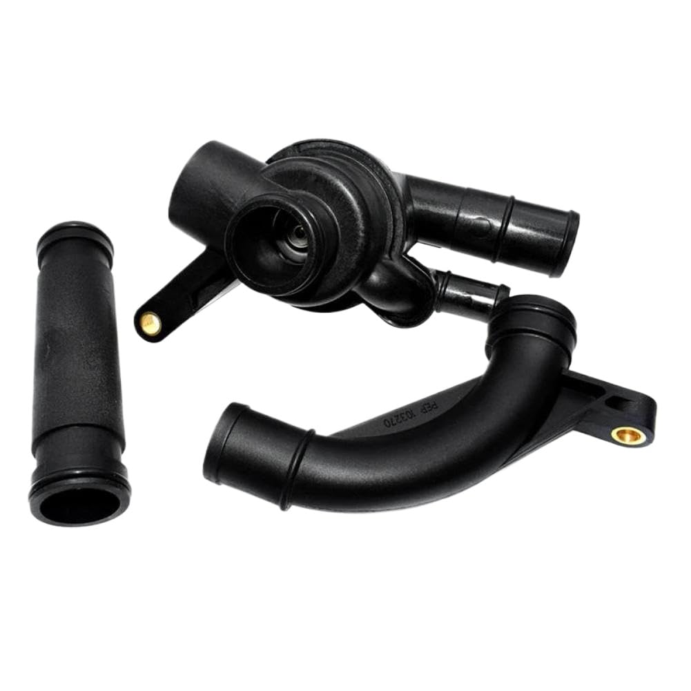 Coolant Thermostat Housing Compatible with Freelander ZT KV6 2.0L 2.5L - Replaces PEM101050 PEP101970 PEP103270 13621433076(3PCS)