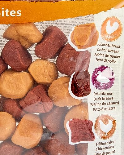 8in1 Flavours Skewer Bites Fleisch-Snacks - proteinreiche Hunde-Leckerlis mit Hähnchebrust, Entenbrust oder Hühnerleber, 100 g Beutel (Packung mit 2)
