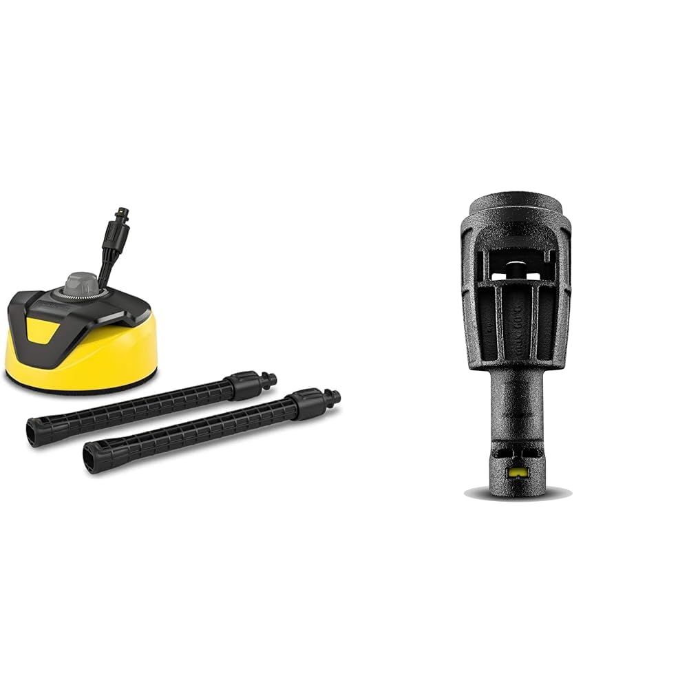 Kärcher Środek do czyszczenia powierzchni T-Racer T 5, czarno-żółty & Kärcher Adapter M, 2.643-950.0