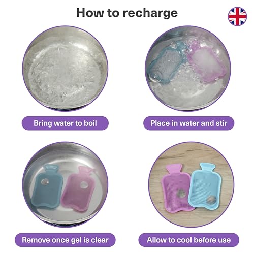 Bramble - 5 Stück Mini Wärmflaschen Taschenwärmer Handwärmer Knickwärmer - Wiederverwendbar & Tragbar