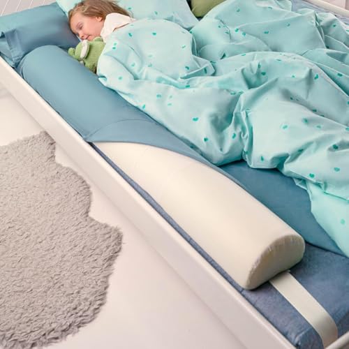Toddler Bed Rail Bumper, Kids Foam Safety Bed Guard for Twin, Queen, King, White 134 * 19 * 12Cm