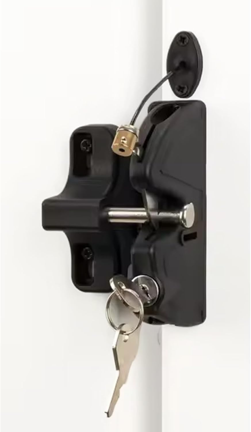 フェンスゲートラッチ,自動 ロック ゲート ラッチ | 頑丈なプライバシー保護ハードウェア（道具小屋 プール 裏庭 農家 パティオ