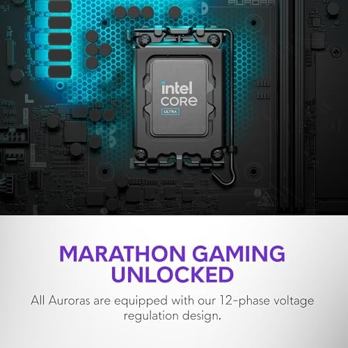 Alienware Aurora Gaming Desktop ACT1250 - Intel Core Ultra 7 265F Processor, Air Cooled, NVIDIA GeForce RTX 5060Ti, 16GB DDR5 RAM, 1TB SSD, 500W Platinum Rated PSU, Windows 11 Home - Clear Panel — view 3