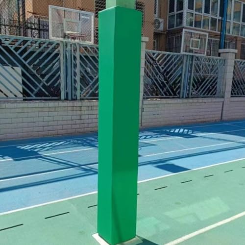 Bflcttbd Almohadilla Cuadrada for Poste de Baloncesto, Cubierta por Todos los Lados, de 1/1,2/1,5/1,8 m de Alto, for Exteriores(H-4.9ft/150cm,LxW- 12x12 In)