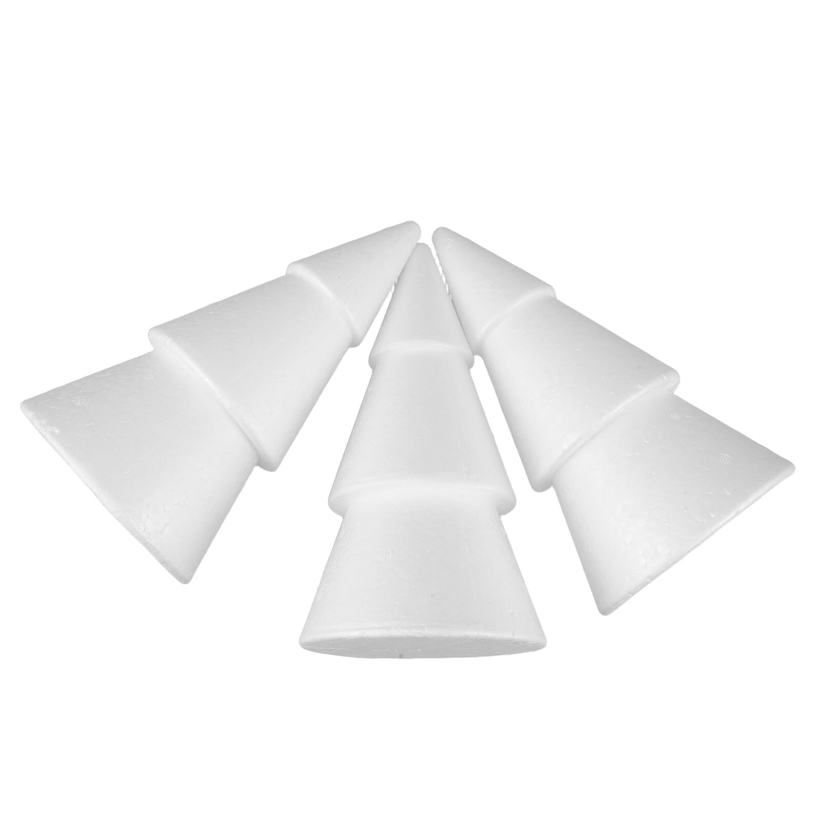 Árboles de Navidad artificiales de espuma blanca de 25cm para adorno DIY y fiestas