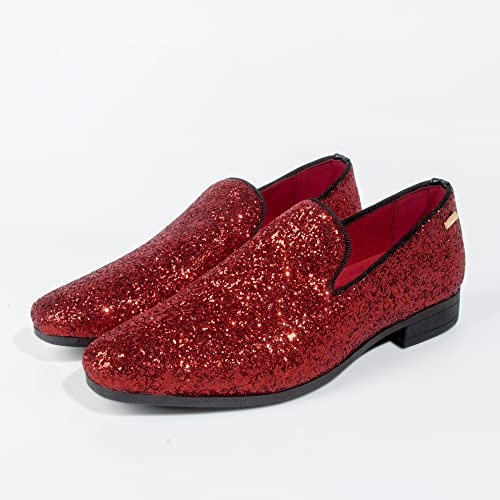 Image of UUBARIS Mens Dress Loafers Tuxedo Suit Slip on Shoes