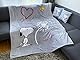 Wild South Shop Peanuts Flanell Flauschdecke Snoopy XL Kuscheldecke 150 x 200 cm, super Soft, Sofadecke