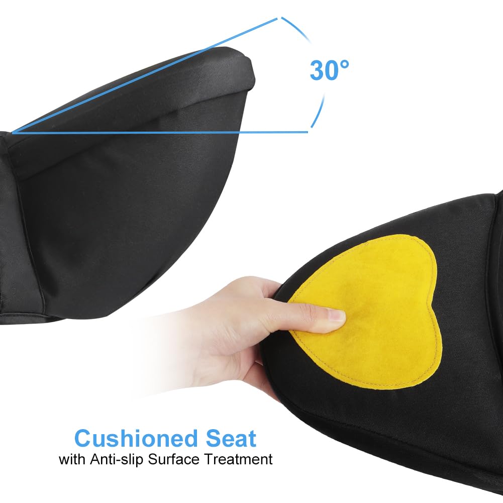 HOTUT Hip Stool and Hip Seat for Babies Ergonomic Baby Carrier with 3D Abdominal Support, 30° Tilt - Image 2