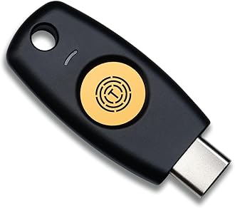 FIDO2 U2F Security Key Passkey Two-Factor Authentication (2FA) USB Key PIN+Touch (Non-Biometric) USB-C Type TrustKey T120
