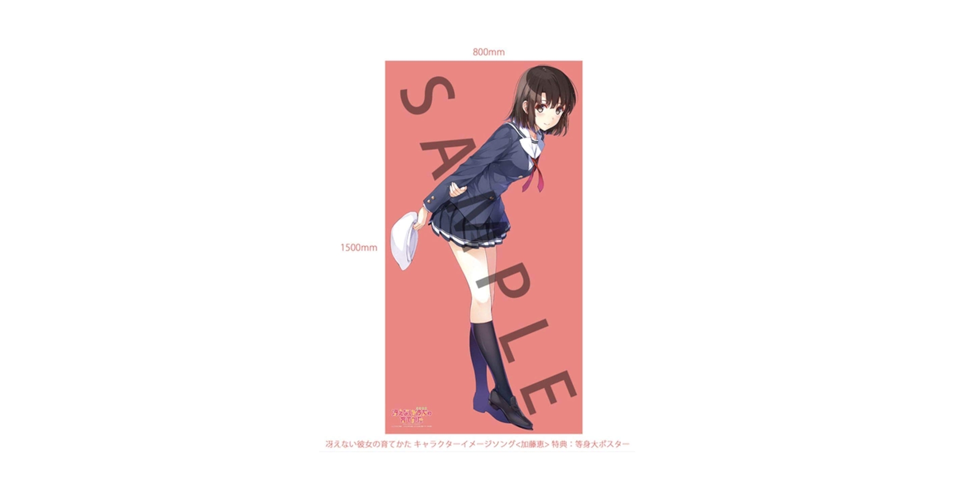 冴えない彼女の育てかた　加藤恵　等身大ポスター　CD　紙製スリーブケース　3点 Amazon.co.jp: 冴えない彼女の育てかた 加藤恵 等身大ポスター
