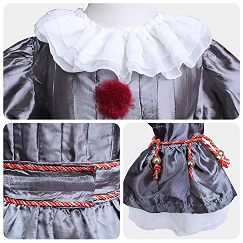 Cosplay Assustador De Halloween Fantasia Pennywise De Dia Das Bruxas,roupa De Cosplay De Palhaço,fan