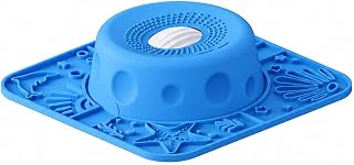 Dog Slow Feeder & Lick Mat, 500ml 2-in-1 Pet Puzzle Treat Dispenser, Blue | Made of durable, large, extra-thick food-grade silicone material, perfectly suited for dogs and breeds