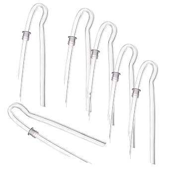 6pcs/lot Size #13 Preform BTE Earmold Hearing Aid Tubes 3.5 * 2mm with Tube Lock