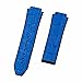 BrightBulb 25 x 19 mm Cinturino per Orologio in Gomma in Pelle Accessori per Orologi Cinturino per Hub-Lot Big Bang Fu-sion F1-Azzurro