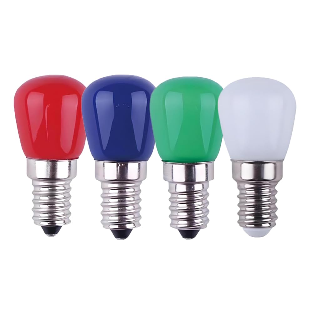 HUAMu E14 Farbige LED Glühbirne, 3W E14 Rot Grün Blau WarmweißGlühbirne, für AC220-240v geeignet, Halloween/Weihnachten/Festival Licht, Bar/Festival Farbbirne