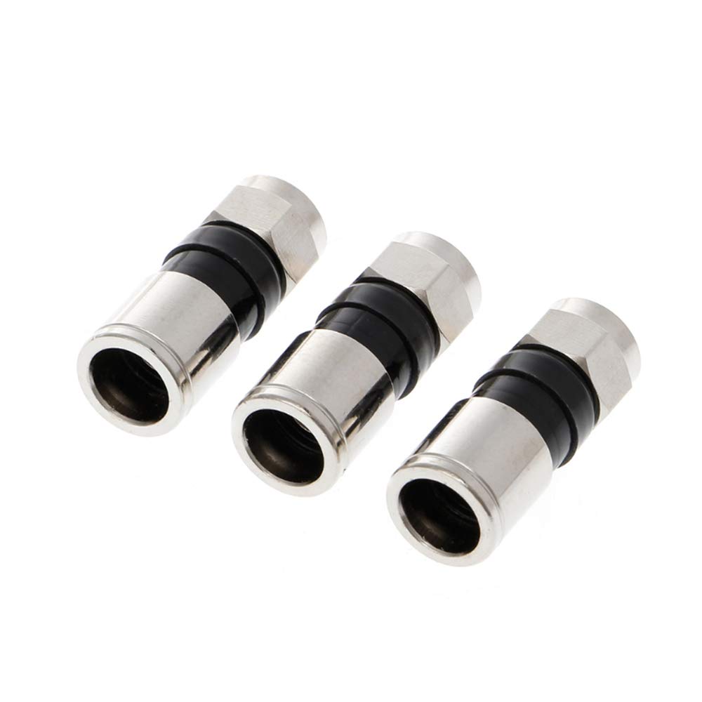10PCS Compressione RG6 F Tipo Connettore Coassiale Adattatore - Foto 2
