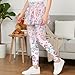 GWDDCMGYH Girl's Athletic Leggings with Skirt Attached, Skirted Leggings for Kids School Uniform, Girls' Activewear Skorts Fashion Mermaid Print Children Yoga Pants