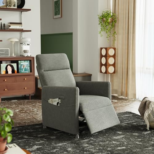 Power Recliner Chair for Adults – Modern Fabric Electric Reclining Sofa with Footrest & Handheld Remote Control, Comfortable Lounge Chair for Living Room, Bedroom & Home Theater