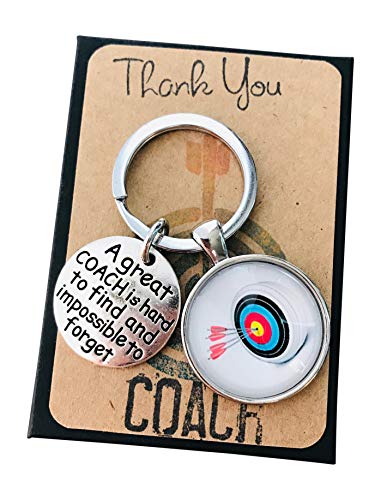 Archery Target Coach Gift Keychain For Archery Coach A Great Coach Is Hard To Find And Impossible To Forget #TOP9