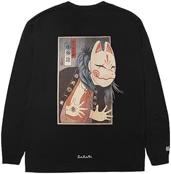 Amazon | レペゼン candy foxx UKIYOE L S T-Shirt | Tシャツ